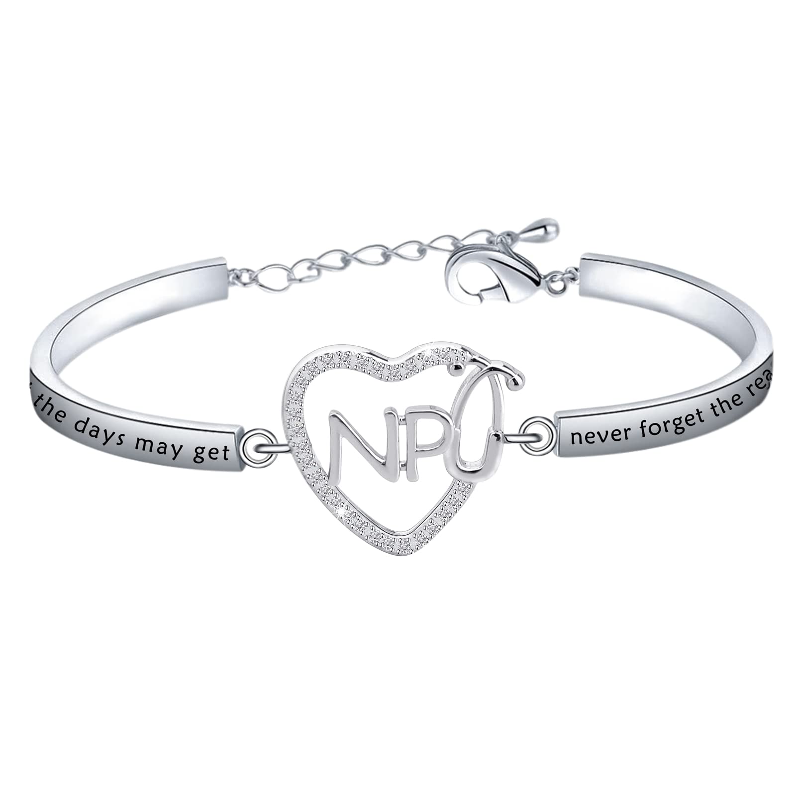 BNQL Nurse Practitioner Gifts NP Keychain Nurse Practitioner Graduation Gift NP Gift Nurse Practitioner Jewelry Nurse Keychain (Np bracelet)