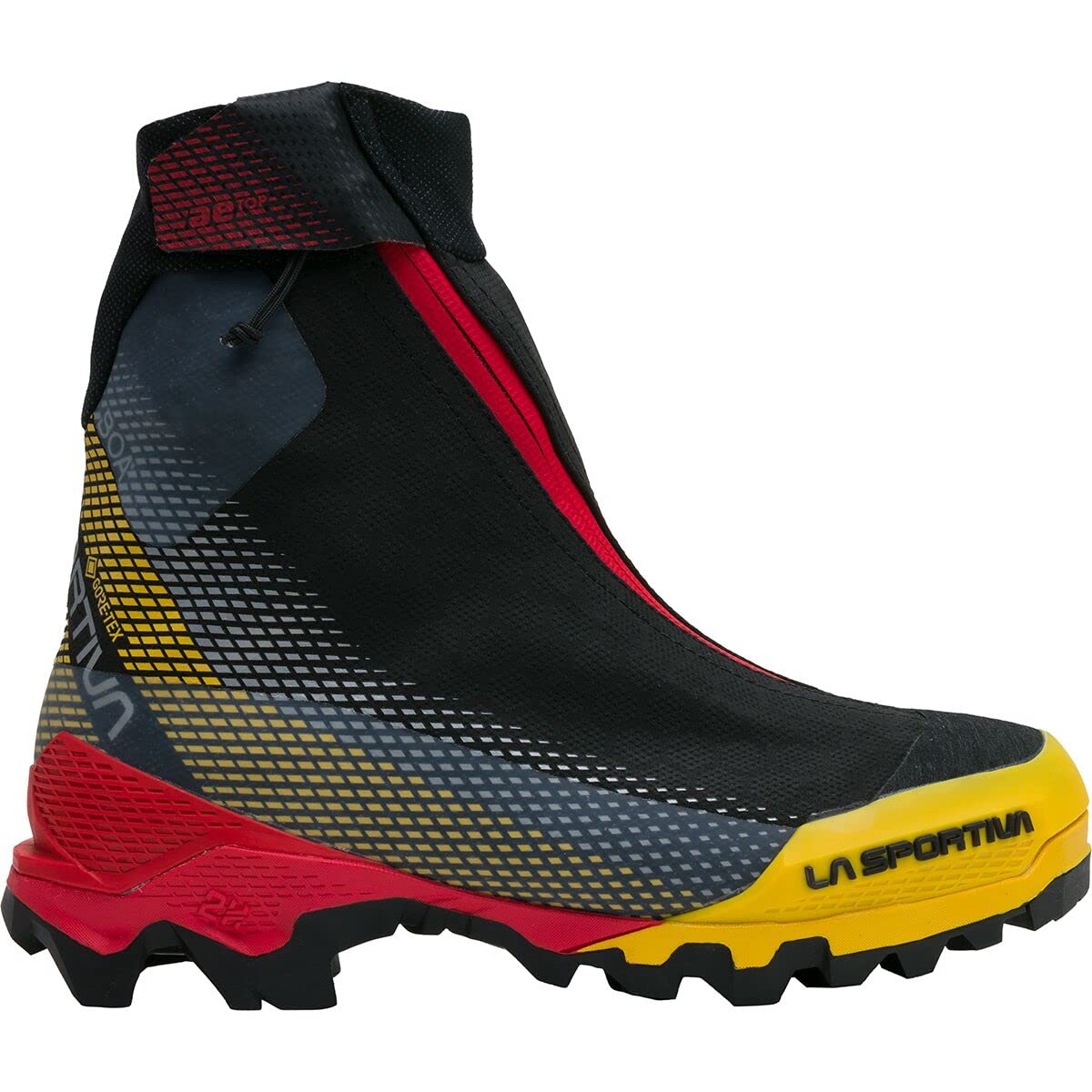 La Sportiva Mens Aequilibrium TOP GTX Mountaineering/Hiking Shoes, Black/Yellow, 10.5