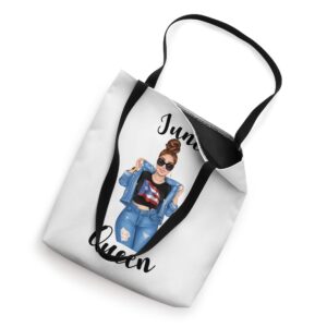 Puerto Rico June Queen Patriotic FLag Puerto Rican Cute Cool Tote Bag