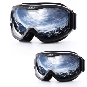 JULI Eyewear MAXJULI Ski Goggles,Snow Snowboard Goggles for Men Women Kids Snowmobile Skiing Skating