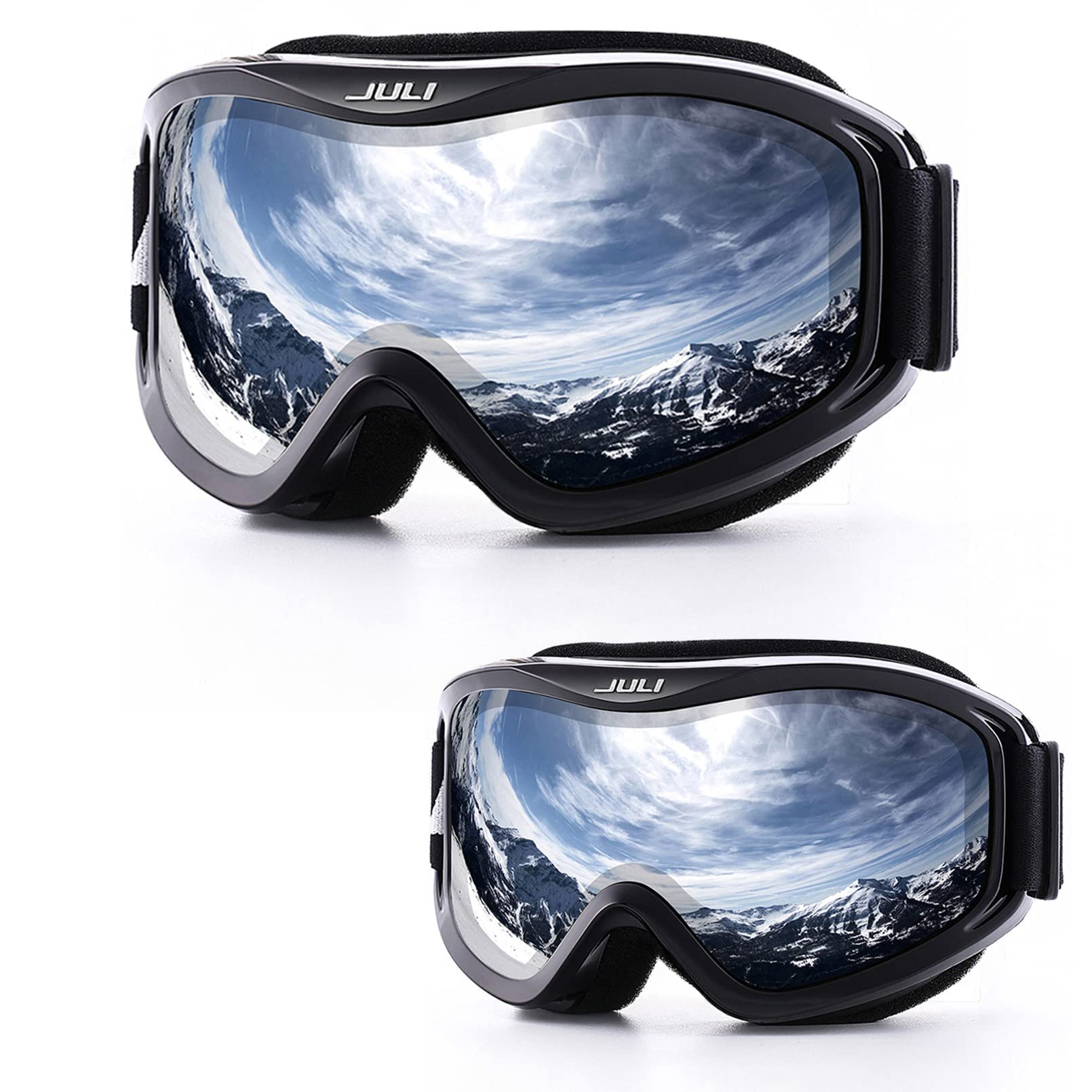 JULI Eyewear MAXJULI Ski Goggles,Snow Snowboard Goggles for Men Women Kids Snowmobile Skiing Skating