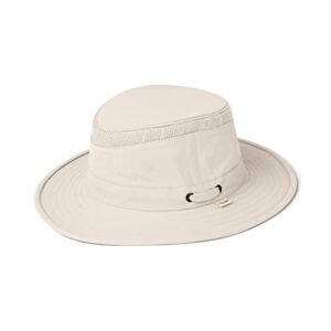 tilley unisex adult ltm5 airflo medium brim recycled sun hat, light stone, 6.875 us