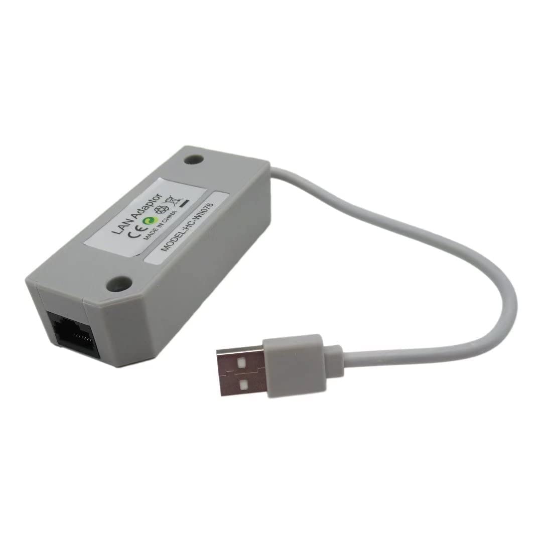 Xspeedonline USB 10/100Mbps Ethernet Network Adapter for Nintendo Wii/Wii U/Switch, grey