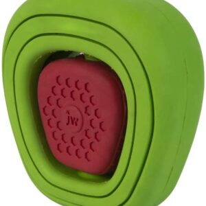 JW CHEW-EE Dental Dog Chew Toy; Cleans Your Pet's Teeth and Gums As They Play; Add Their Favorite Flavors, Apple Core