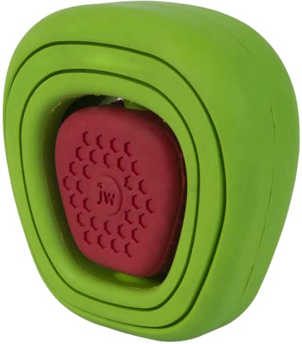 JW CHEW-EE Dental Dog Chew Toy; Cleans Your Pet's Teeth and Gums As They Play; Add Their Favorite Flavors, Apple Core