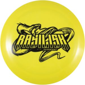 divergent discs basilisk long range disc golf driver (yellow)