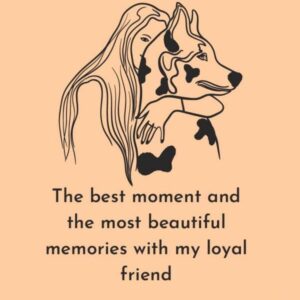 WITH MY DOG: dog memory book, keepsake , journal notebook for dog lovers , pet memories , puppy life