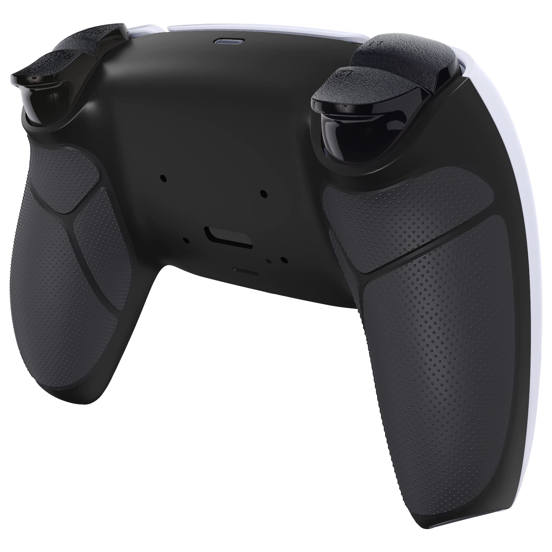 Black Performance Rubberized Grip Redesigned Back Shell for PS5 Controller eXtremerate RISE & RISE4 Remap Kit - Controller & RISE Remap Board NOT Included