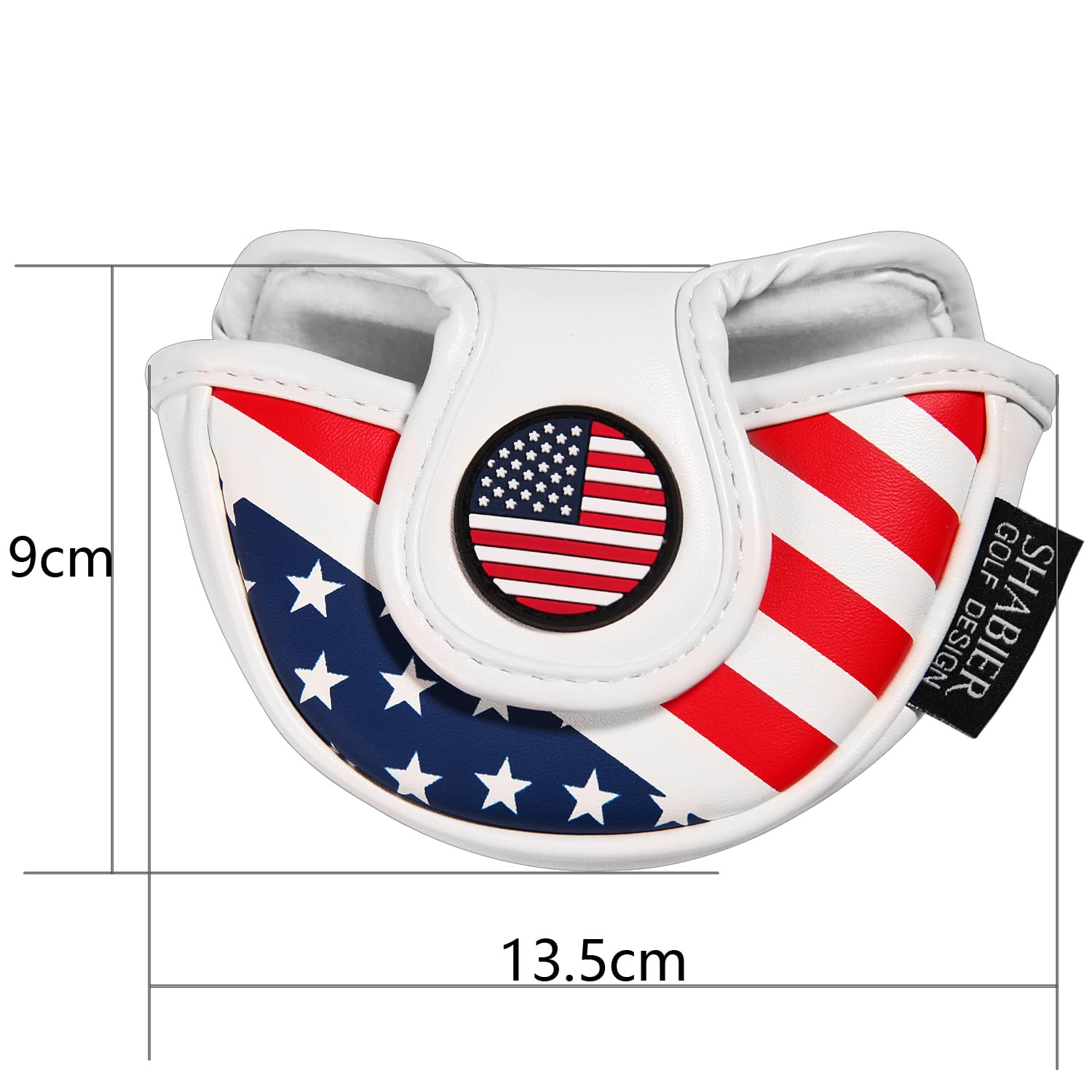 Stars& Stripes Golf Club Mallet Putter Headcover Sports Golf Club Mallet Putter Cover Golf Accessories Equipment