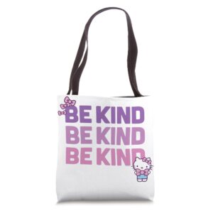 hello kitty be kind tote bag