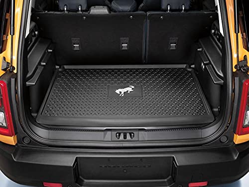 OEM Front ,Rear, & Cargo 5pc Black Rubber Floor Mat Liners for 2021-2022 Bronco Sport w/ Full Size Spare Tire