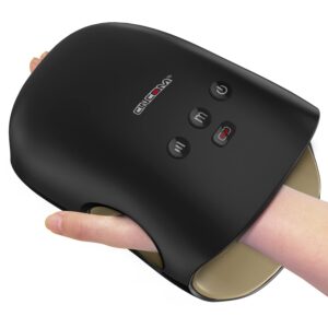 cincom hand massager - cordless hand massager with heat and compression for arthritis and carpal tunnel(fsa or hsa eligible)(black)