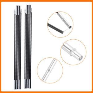 Gaeirt Awning Rod, Foldable Multi Sections Adjustable Camping Tent Pole for 1-2 Person Campin