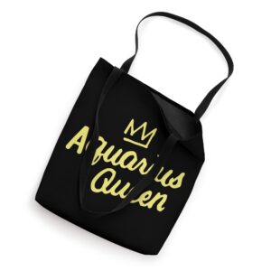 Aquarius Queen Born In January February Birthday Gift Tote Bag