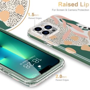 Esdot for iPhone 13 Pro Max Case with Built-in Screen Protector,Military Grade Cover with Fashion Designs for Women Girls,Protective Phone Case 6.7" Niee Patterns