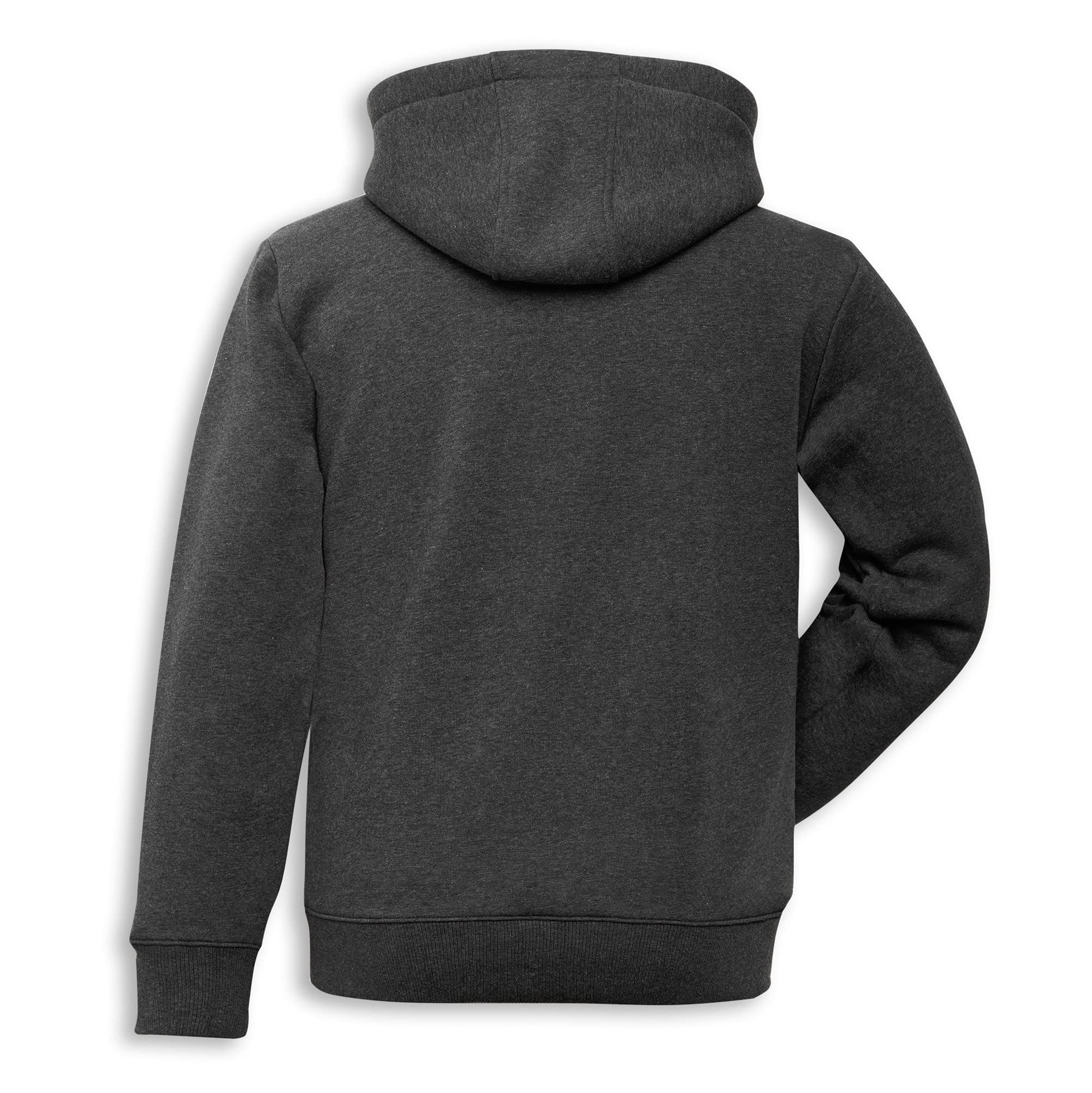 Ducati Logo Graphic Pullover Hooded Sweatshirt (M, Anthracite)