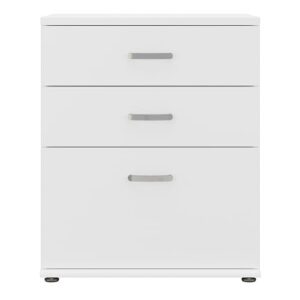 Bush Business Furniture Universal Laundry Room Storage Cabinet with Drawers, White