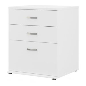 Bush Business Furniture Universal Laundry Room Storage Cabinet with Drawers, White