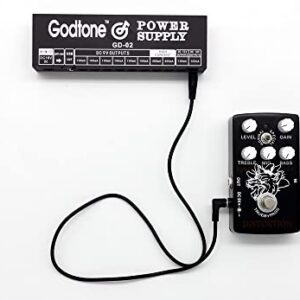 Godtone Guitar Effect Pedal Power Supply DC Cable 5.5 x 2.1mm Power Lead/Cord(24 inch, 8 Pack), Male to Male Connector Plug Wire Adapter