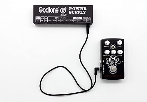 Godtone Guitar Effect Pedal Power Supply DC Cable 5.5 x 2.1mm Power Lead/Cord(24 inch, 8 Pack), Male to Male Connector Plug Wire Adapter