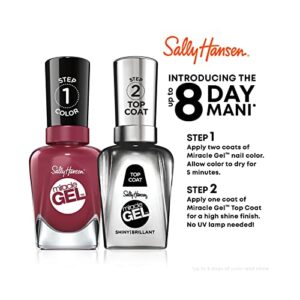 Sally Hansen Miracle Gel™, Travel Seekers First Glass, Long Lasting, Gel-Like Formula, No UV Lamp Needed, Pink Nail Polish