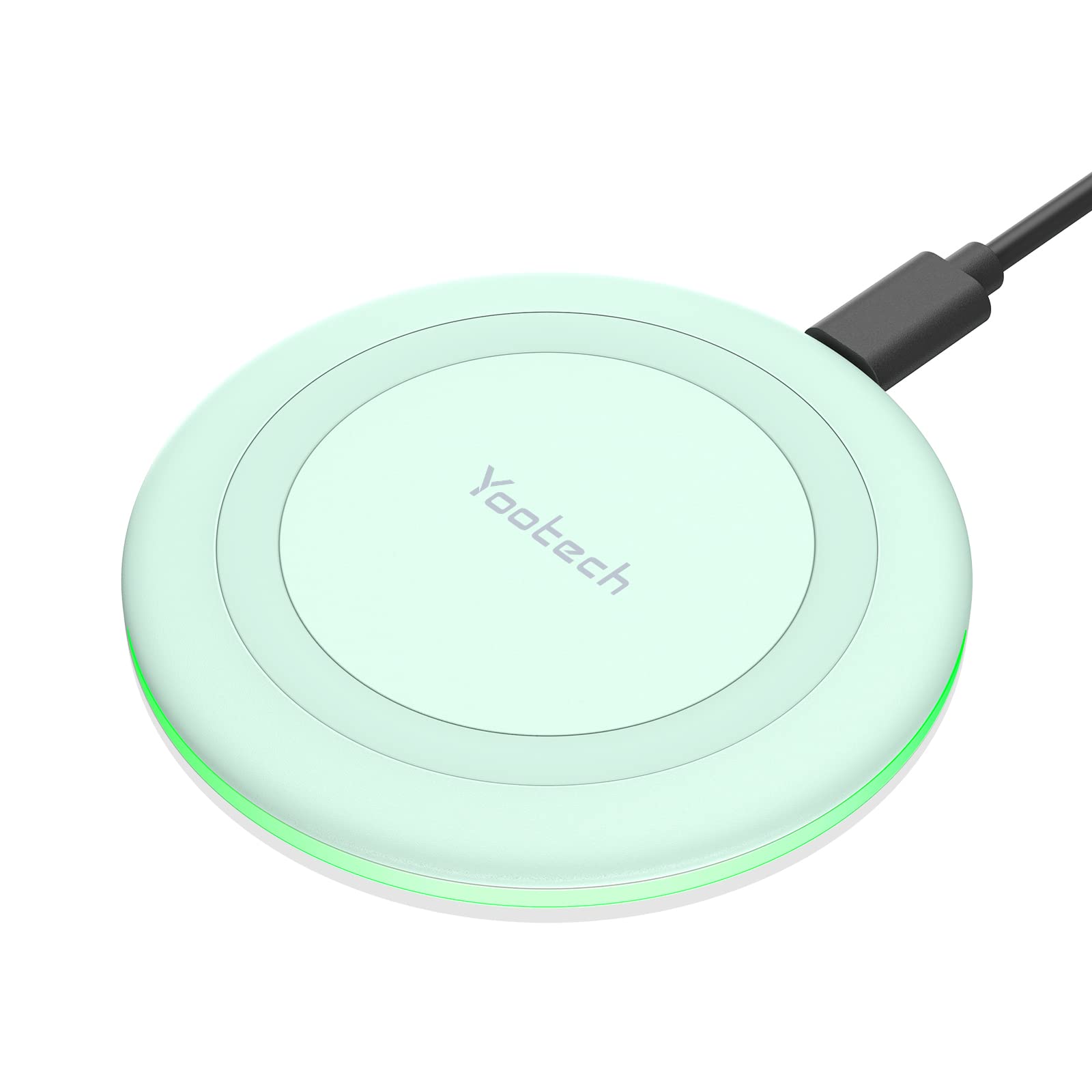 Yootech Wireless Charger,10W Max Fast Wireless Charging Pad Compatible with iPhone 16/16 Plus/16 Pro Max/15/14/13/SE 2022/12/11/X/8,Samsung Galaxy S22/S21/S20,for AirPods Pro 2(No AC Adapter)