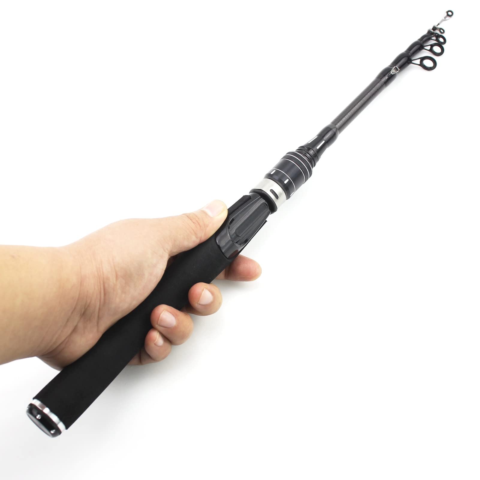 New 1.5m 1.8m 1.92m Ultra-Light Ul Power Telescopic Lure Rod, Rotating Casting Rod, Bait Weight 1-5g, Small Fishing Rod for Children and Beginners ZYHYD (Color : Spinning Rod, Length : 150cm)