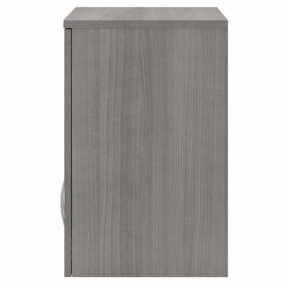 Bush Business Furniture Universal Garage Wall Cabinet with Doors and Shelves, Platinum Gray