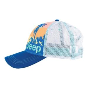 Jeep Beach Sunset Twill Mesh Back Hat