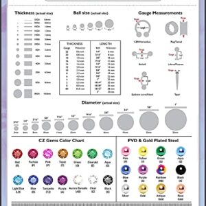 Dynamique Implant Grade Titanium Internally Threaded 4-CZ Paw Top Labret, Flat Back Stud (Sold Per Piecce)