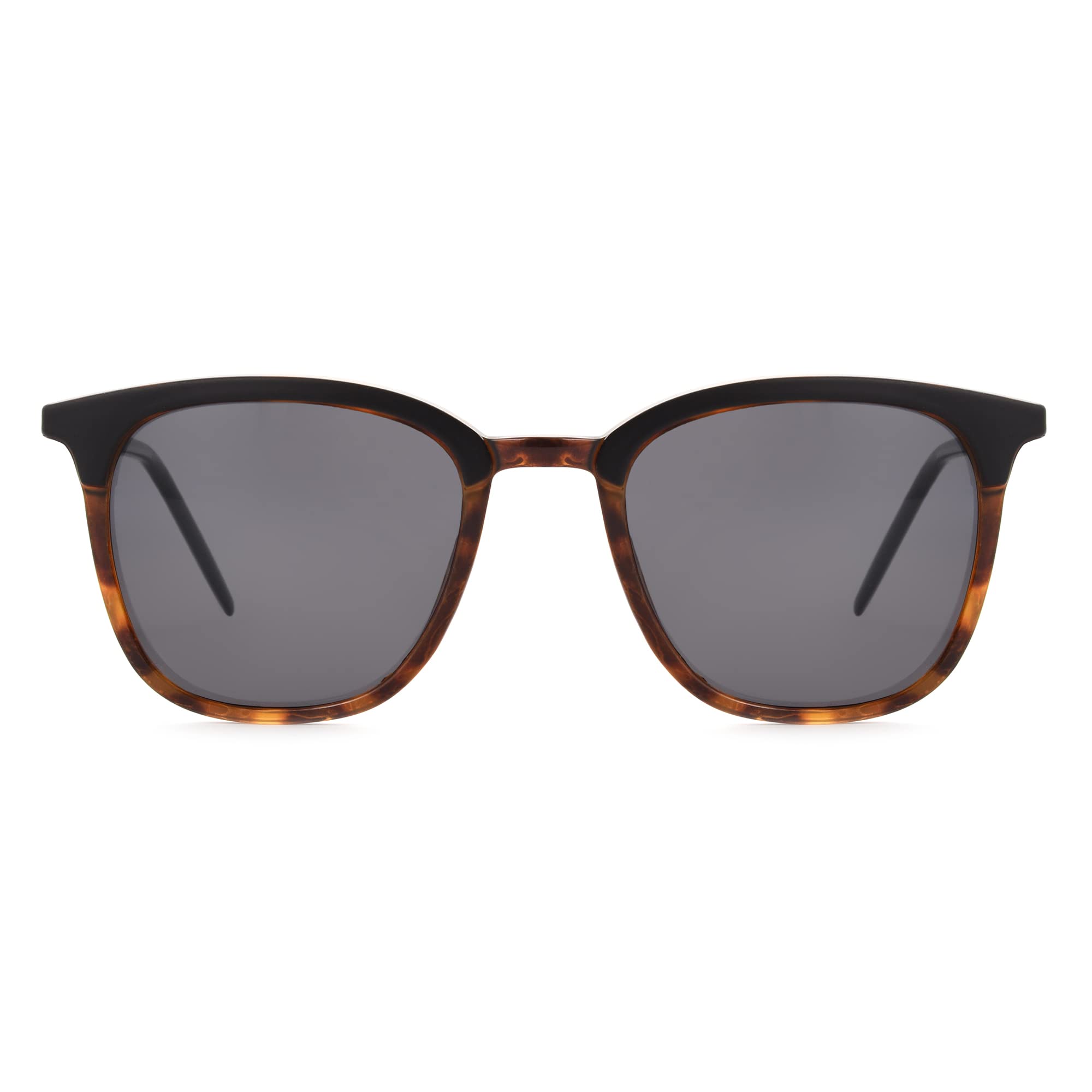 Foster Grant Men's Marli Polarized for Digital Sunglasses, Tortoise and Matte Black, 50mm US