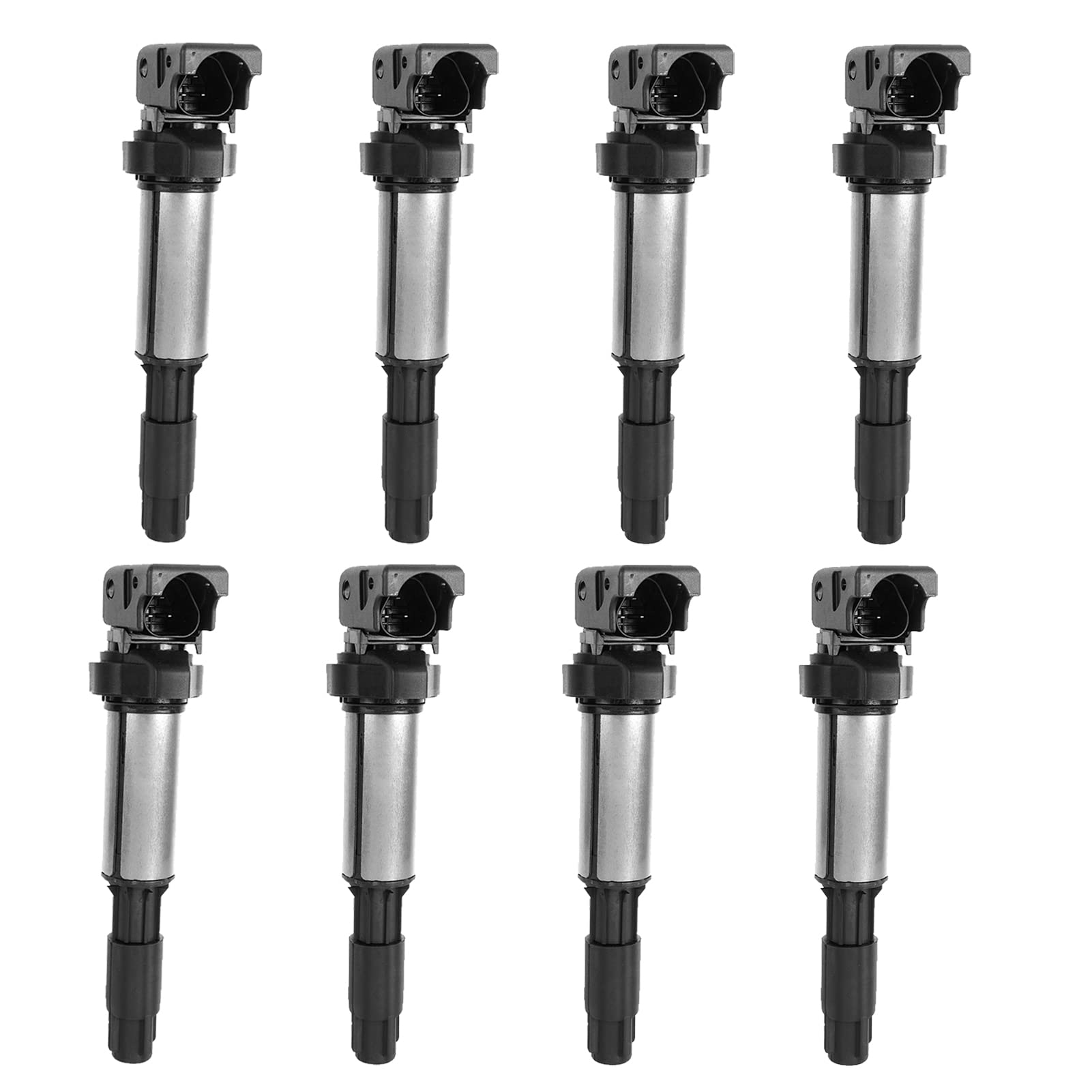 Set of 8 Ignition Coil Packs for 4.4L 4.8L V8 BMW X5 650i 645Ci 550i 545i 750i 745i 750Li 745Li Z4 2002 2003 2004 2005 2006 2007 2008 2009 Coils 4.4 4.8 OE# UF522 12131712219