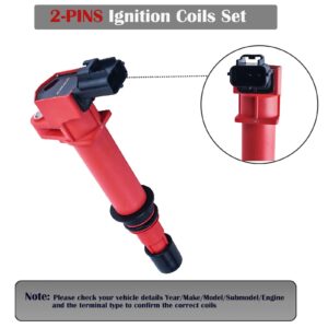 Ignition Coil Packs of 6 for 3.7 V6 2002 2003 2004 2005 2006 2007 2008 Dodge Ram 1500 Pickup Durango Dakota Nitro Jeep Grand Cherokee Commander Liberty Mitsubishi Raider 3.7L Replaces UF270