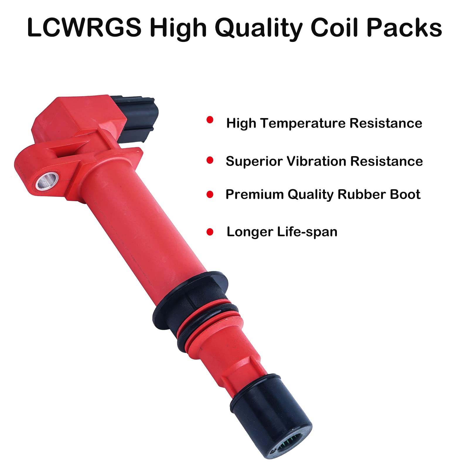 Ignition Coil Packs of 6 for 3.7 V6 2002 2003 2004 2005 2006 2007 2008 Dodge Ram 1500 Pickup Durango Dakota Nitro Jeep Grand Cherokee Commander Liberty Mitsubishi Raider 3.7L Replaces UF270