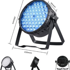 BETOPPER Stage Lights for Parties, 54x3W LED Par Lights RGB, DMX DJ Lights Sound Activated,Strobe Wash Lights for Party, Wedding, Club, Concert and Festival (1)