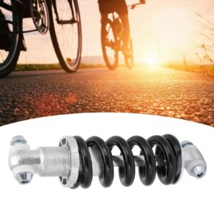 VLUOO Mountain Bike Rear Shocks Strong and Durable Bicycle Rear Suspension Shock, Rear Bike Shock Absorber with Two Screws for Outdoor Cycling, Shock Absorber 125mm