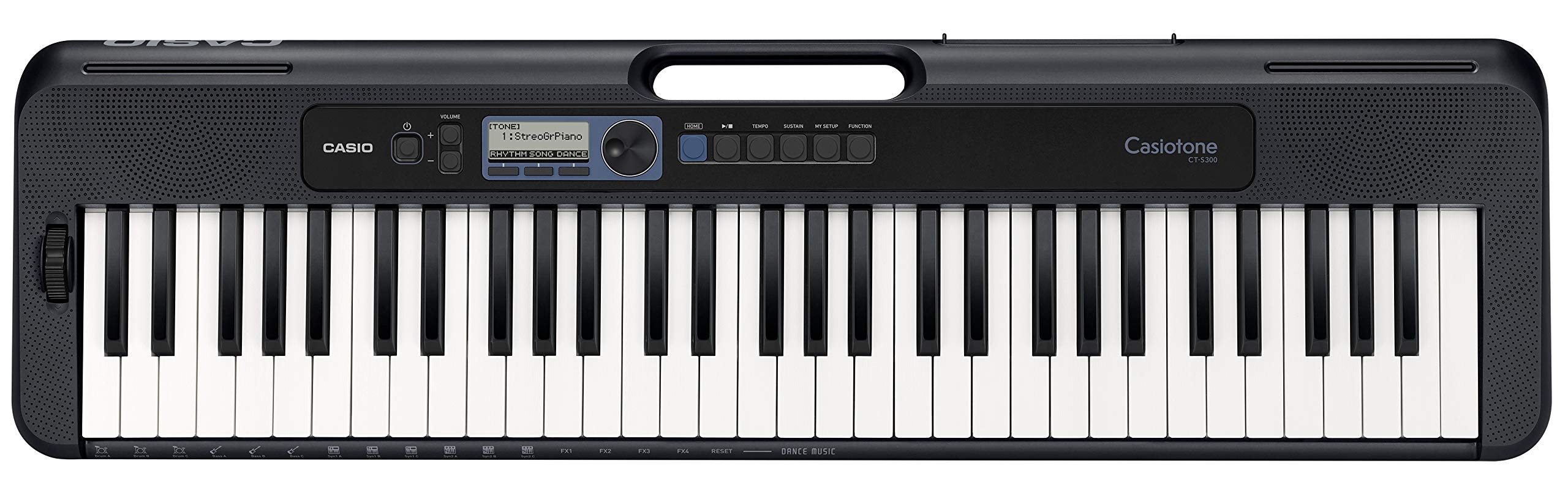 Casio CT-S300 61-Key Premium Keyboard Pack with Stand, Headphones & Power Supply (CAS CTS300 PPK) & M-Audio SP 2 - Universal Sustain Pedal, Digital Pianos & More