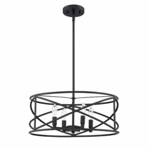 hampton bay hastings 4-light satin bronze chandelier