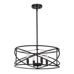 Hampton Bay Hastings 4-Light Satin Bronze Chandelier