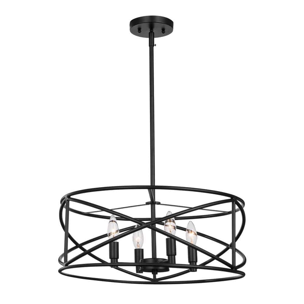 Hampton Bay Hastings 4-Light Satin Bronze Chandelier