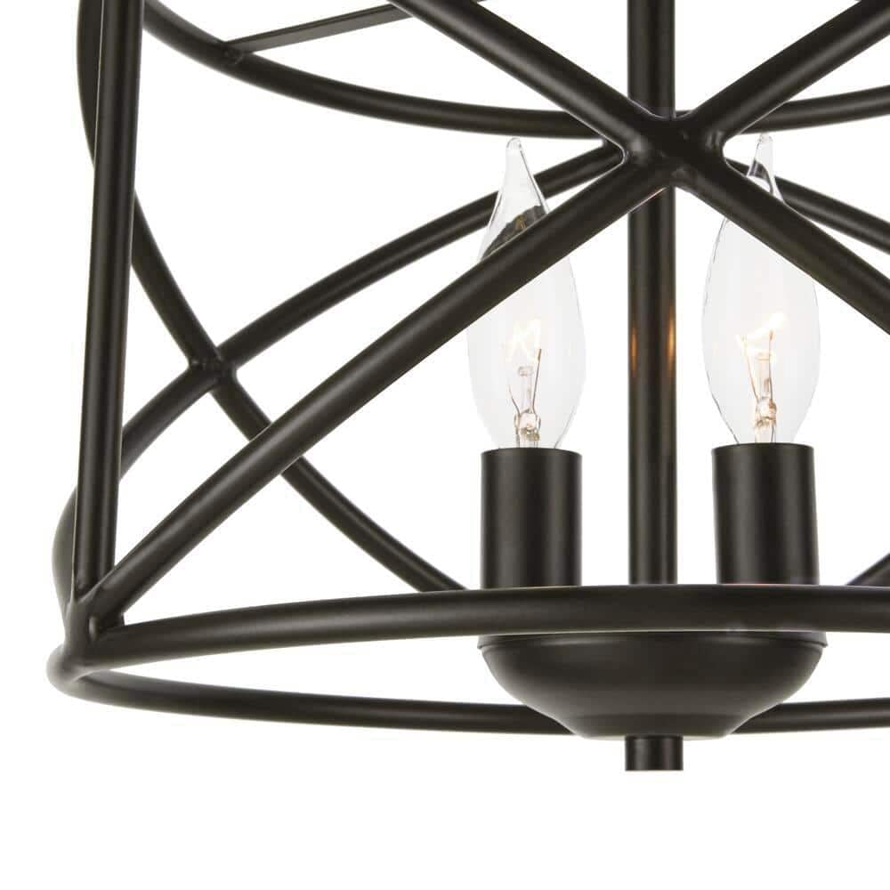 Hampton Bay Hastings 4-Light Satin Bronze Chandelier