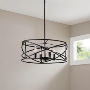 Hampton Bay Hastings 4-Light Satin Bronze Chandelier