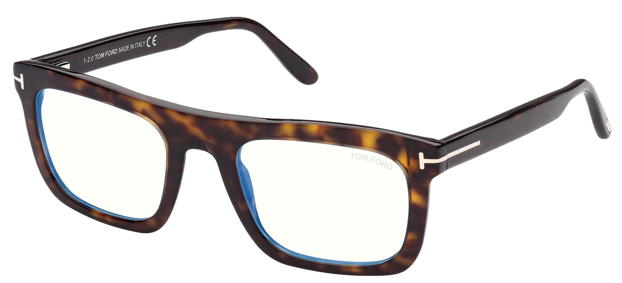 Tom Ford FT 5757-B BLUE BLOCK Dark Havana/Blue Filter 52/22/145 unisex Eyewear Frame