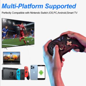 FLYDIGI Vader 2 Pro Wireless Multi-Platform Game Controller, Dual Vibration Motor, 6-Axis Gyroscope Motion Sensing, 80 Hours Battery Life, Compatible with Nintendo Switch, iOS, PC, Android