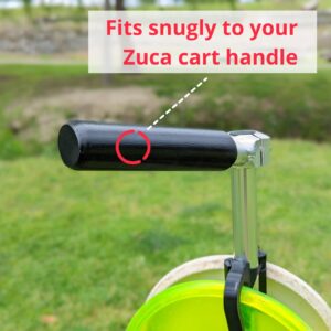 Zuca Disc Golf Cart Grip | Quality Handle Grip for ZUCA Cart | Zuca Cart Accessories | Super Durable Foam Material | Essential Disc Golf Accessories for Men (Black)