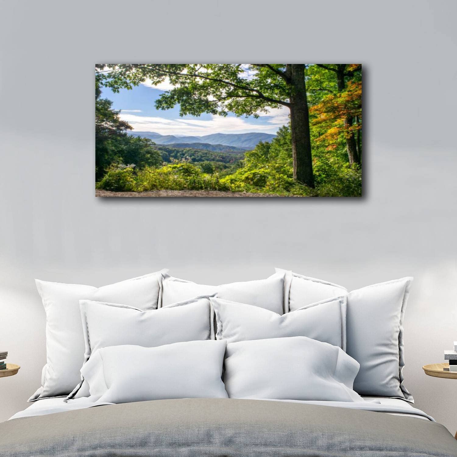 Wall Art for Living Room Picturesque View of Great Smoky Mountains National Park Print On Canvas Wall Decor Painting Posters Office Modern Home Decoration 20x40 inches Ready to Hang