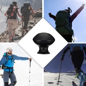 ifundom Trekking Pole Caps Universal Hiking Pole Caps Trekking Stick Tips with Compass for Walking Climbing Hiking Sticks Accessory