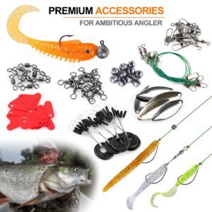 PLUSINNO 302PCS Fishing Lures Baits Tackle, 212PCS Fishing Accessories Kit