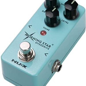 Briskdrop NUX Morning Star Overdrive Guitar Effect Pedal Bundle with Power Supply morningstarbundle1