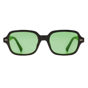 duper square aviator sunglasses for women, oversize 70s 80s 90s green lens women sunglasses, trendy green glasses